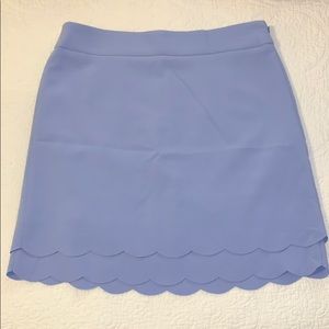NWOT Periwinkle Loft Scalloped Skirt